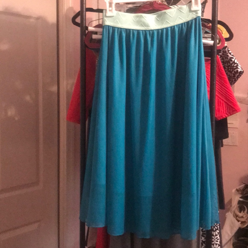 Banded skirt two tone sparkly